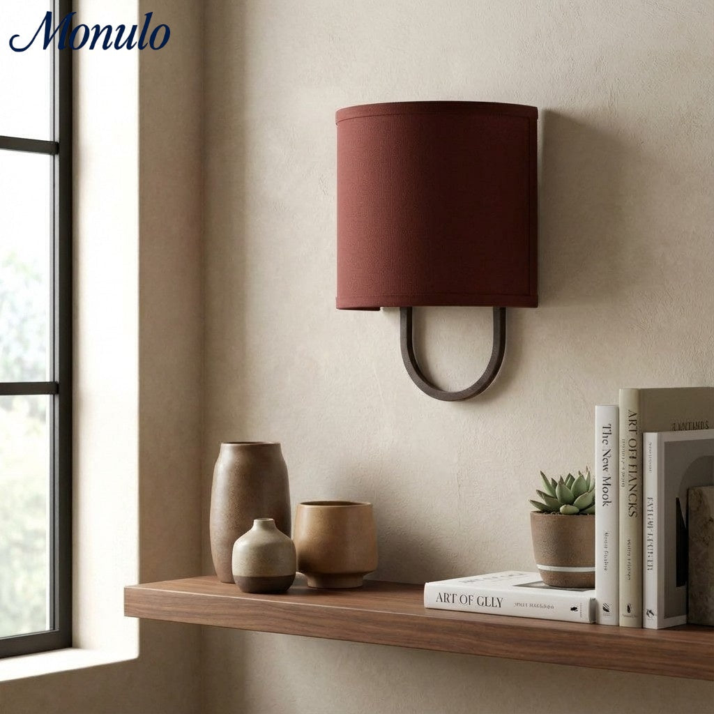 Wandlamp Stoffen Kap – Moderne Slaapkamer Wandverlichting voor Sfeervolle Ambiance