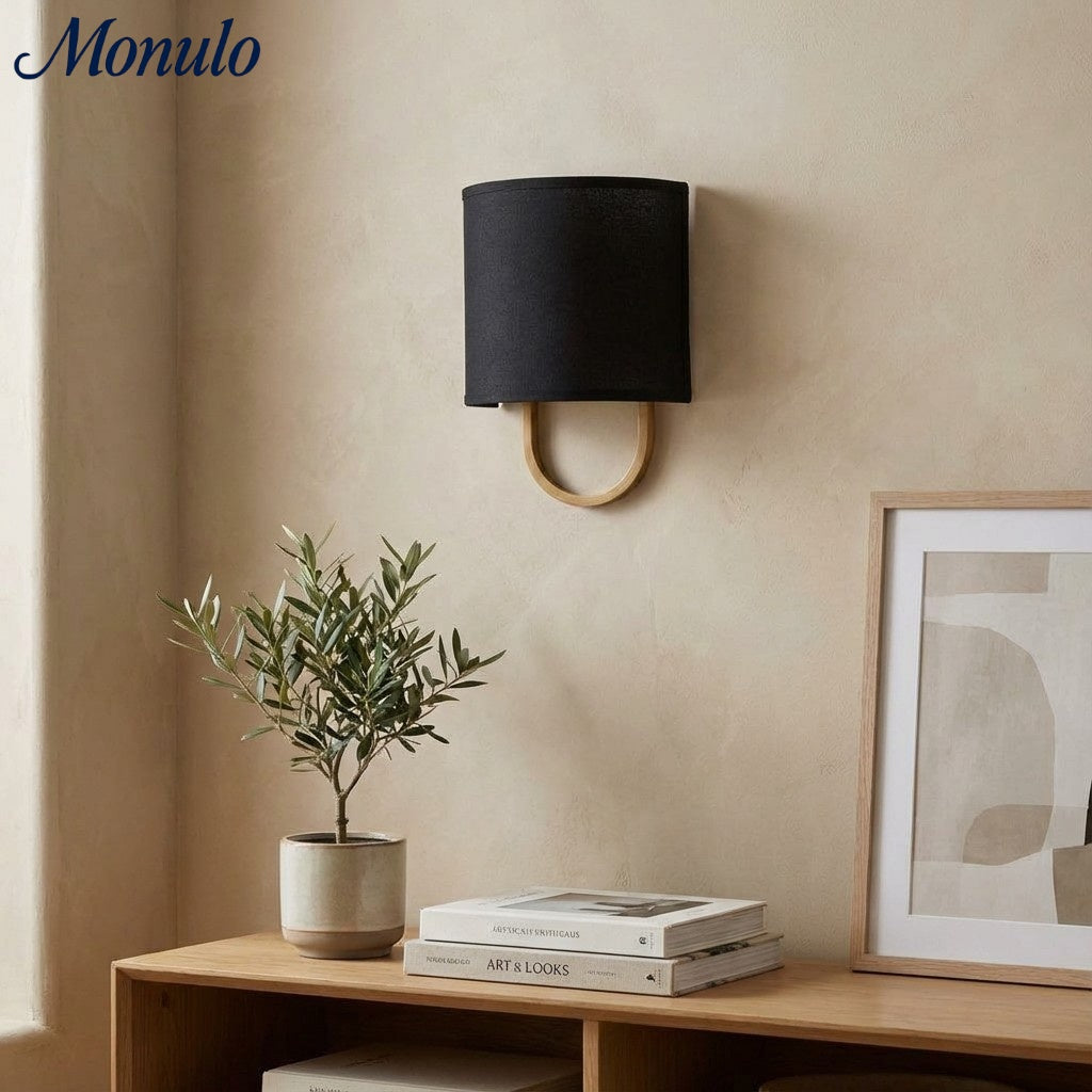 Wandlamp Stoffen Kap – Moderne Slaapkamer Wandverlichting voor Sfeervolle Ambiance