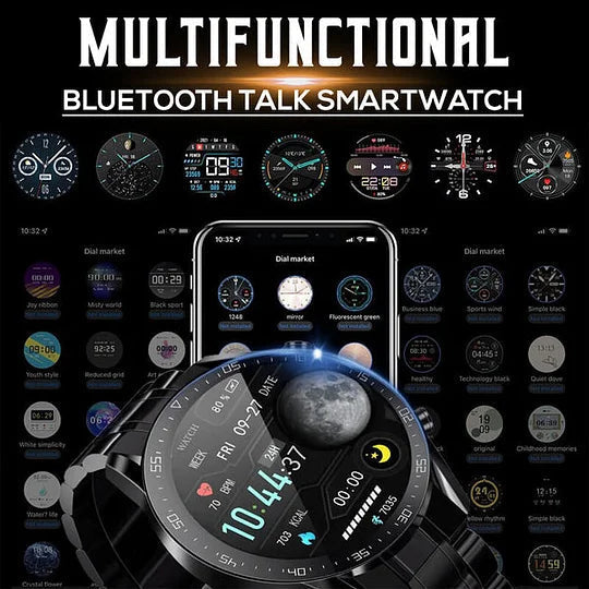 Smartwatch met Gezondheidsfuncties en Bluetooth-bellen – HD-scherm 1,45 inch – Hartslagmeter en Bloedzuurstofmeting