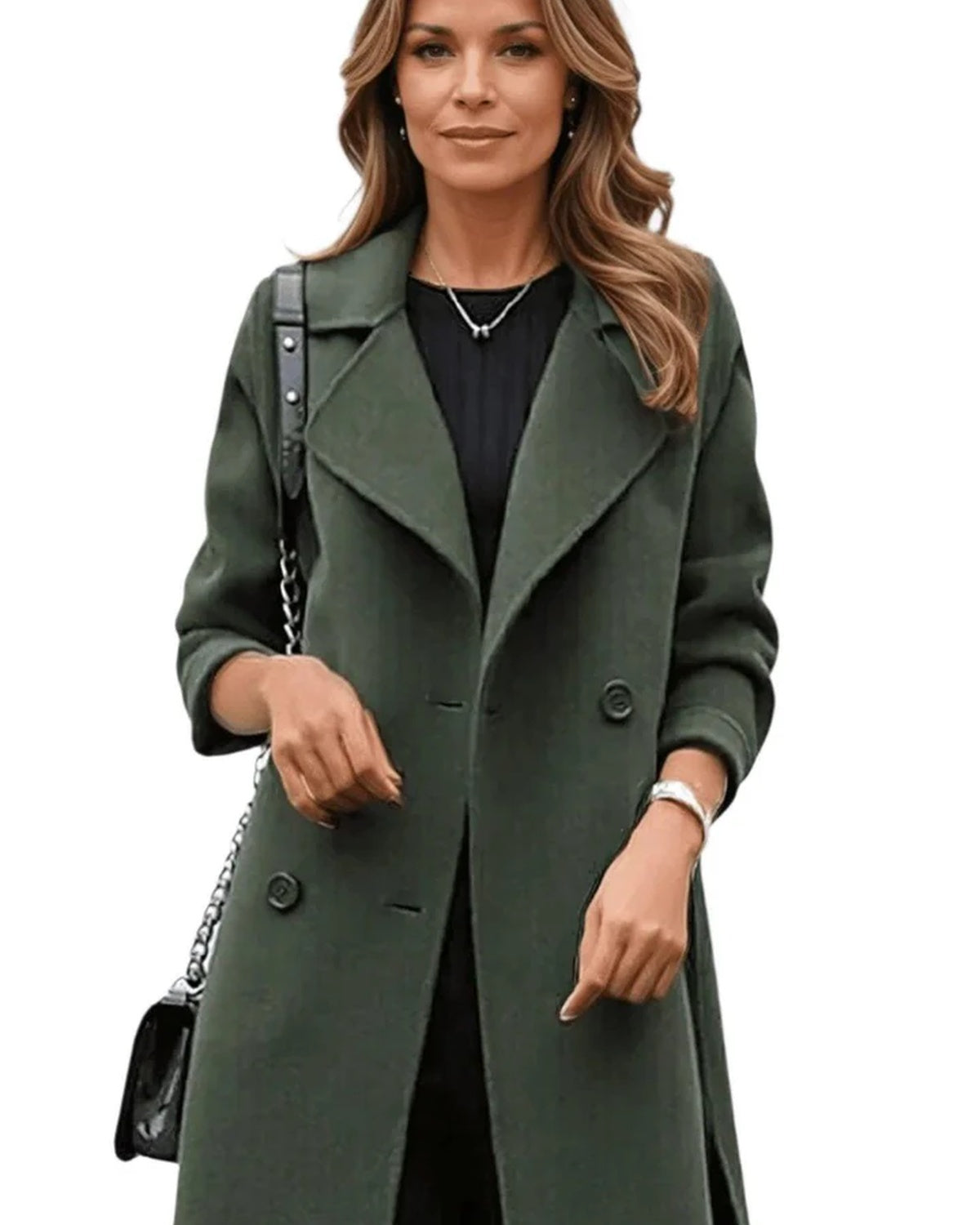 Dames Trenchcoat Waterbestendig Klassieke Pasvorm