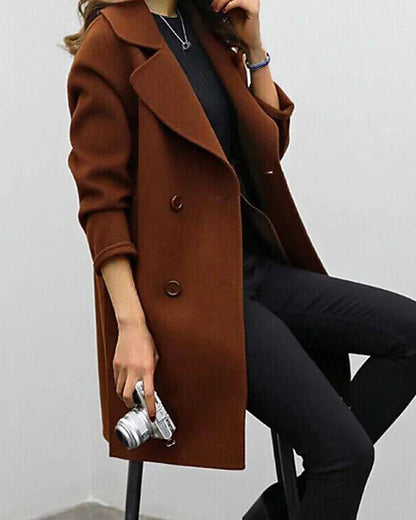 Dames Trenchcoat Waterbestendig Klassieke Pasvorm