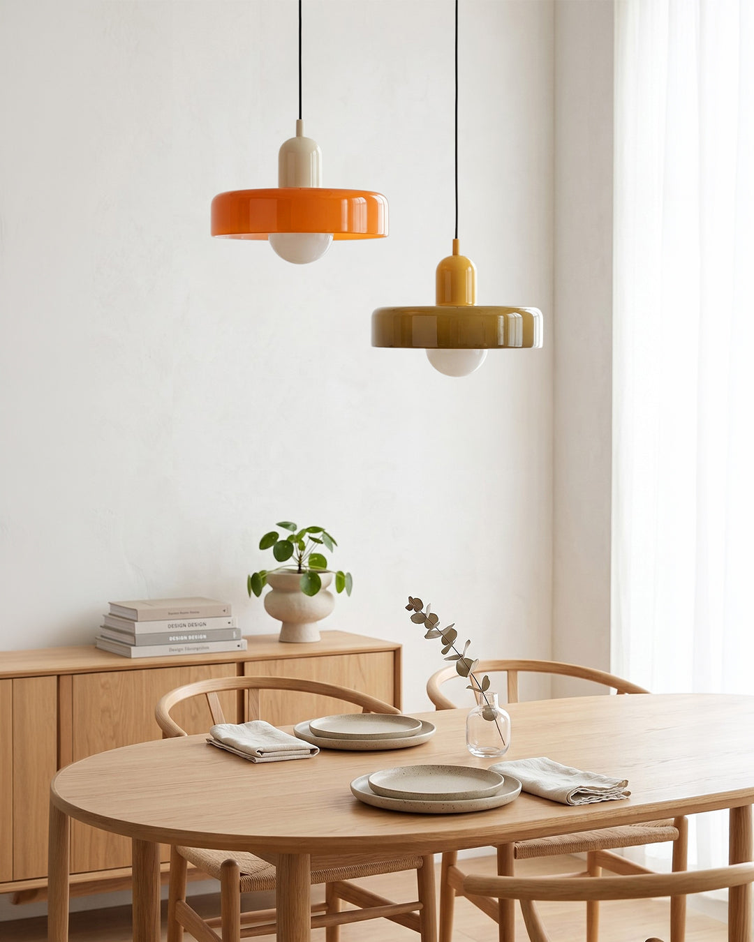 Glazen Hanglamp Modern 19-35cm Scandinavisch Design met Matglas