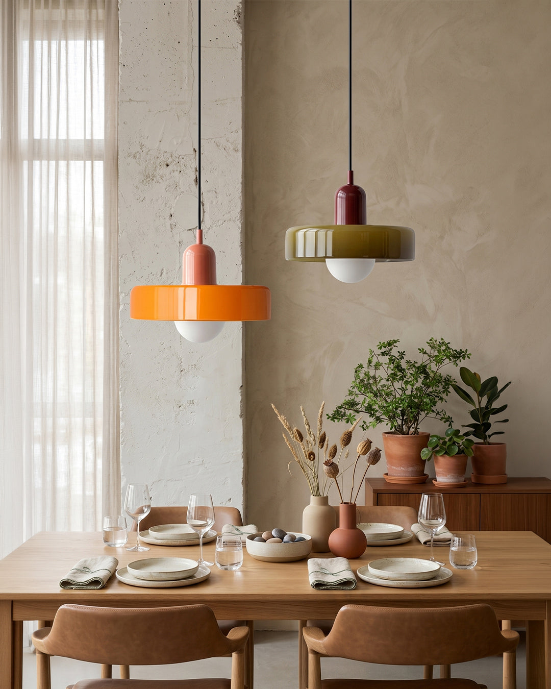 Glazen Hanglamp Modern 19-35cm Scandinavisch Design met Matglas