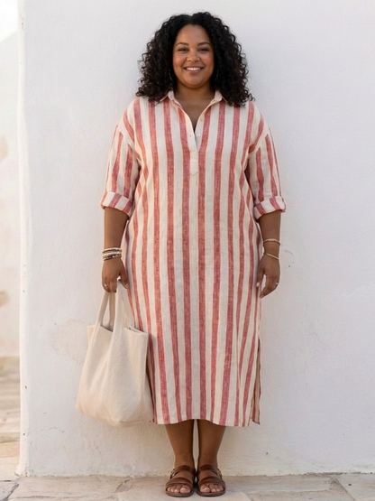 Nora Vrouwen Midi-Shirtjurk | Lichtgewicht Stof, Relaxed Pasvorm 4
