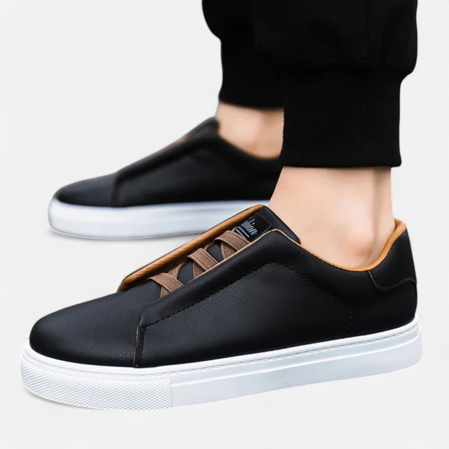 Elegante Leren Slip-On Sneakers voor Dames
