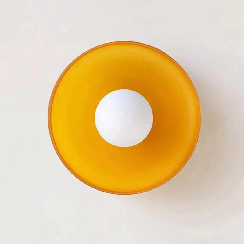 Glazen Plafondlamp Scandinavische Stijl Groen Geel Wit – Sfeervolle Verlichting voor Woonkamer Slaapkamer