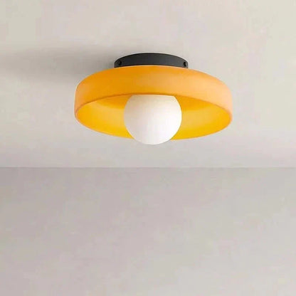 Glazen Plafondlamp Scandinavische Stijl Groen Geel Wit – Sfeervolle Verlichting voor Woonkamer Slaapkamer