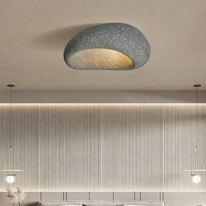 Vierkante Plafondlamp Metaal 45x52cm Minimalistisch Scandinavisch Design Moderne Woonkamer Slaapkamer Verlichting Wabi-Sabi Zen Stijl