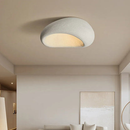 Vierkante Plafondlamp Metaal 45x52cm Minimalistisch Scandinavisch Design Moderne Woonkamer Slaapkamer Verlichting Wabi-Sabi Zen Stijl