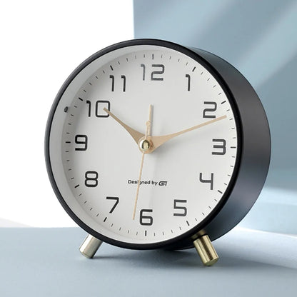 Tafelklok Scandinavisch Stil Uurwerk Metaal Glas Slaapkamer Woonkamer Modern