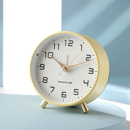 Tafelklok Scandinavisch Stil Uurwerk Metaal Glas Slaapkamer Woonkamer Modern