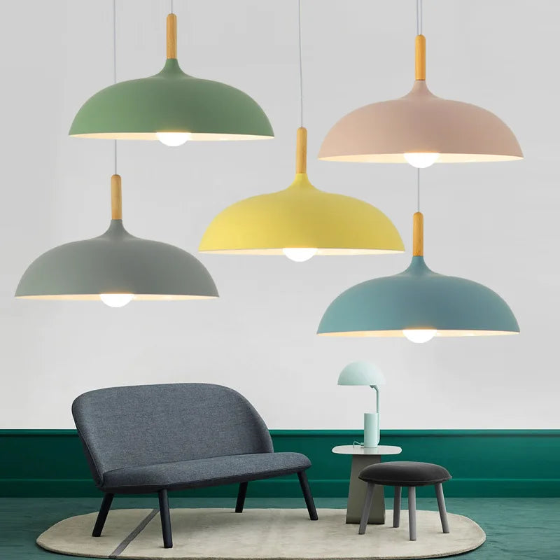 Plafondlamp met Scandinavisch Eikenaccent – Warm LED Licht voor Woonkamer en Slaapkamer