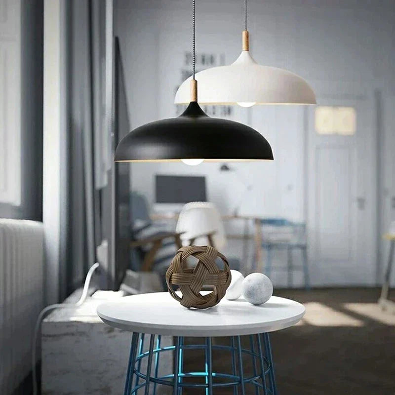 Plafondlamp met Scandinavisch Eikenaccent – Warm LED Licht voor Woonkamer en Slaapkamer