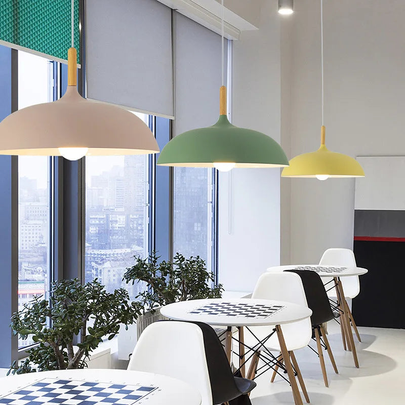 Plafondlamp met Scandinavisch Eikenaccent – Warm LED Licht voor Woonkamer en Slaapkamer