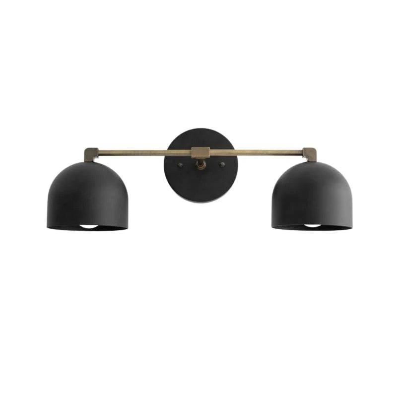 Metalen Wandlamp met Bolvormige Kap – Scandinavische Sfeerlamp voor Badkamer Slaapkamer Woonkamer – Moderne Wandverlichting Zwart Goud Messing