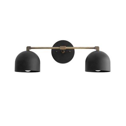 Metalen Wandlamp met Bolvormige Kap – Scandinavische Sfeerlamp voor Badkamer Slaapkamer Woonkamer – Moderne Wandverlichting Zwart Goud Messing