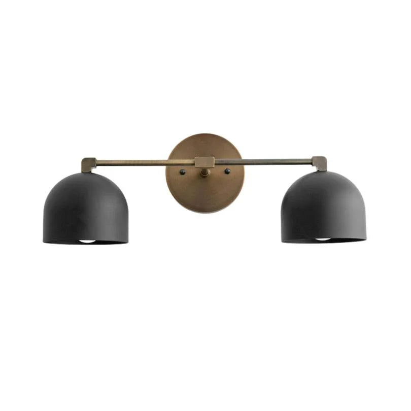 Metalen Wandlamp met Bolvormige Kap – Scandinavische Sfeerlamp voor Badkamer Slaapkamer Woonkamer – Moderne Wandverlichting Zwart Goud Messing