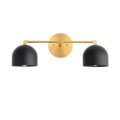 Metalen Wandlamp met Bolvormige Kap – Scandinavische Sfeerlamp voor Badkamer Slaapkamer Woonkamer – Moderne Wandverlichting Zwart Goud Messing