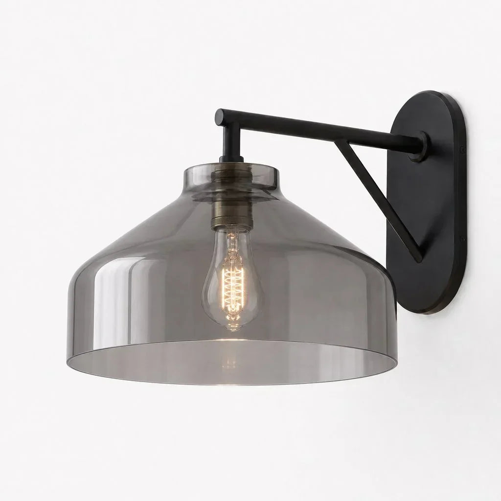 Industriële Buitenwandlamp Metaal IP44 Spatwaterdicht Moderne Gevelverlichting Zwart Brons Koper 19 cm 41 cm