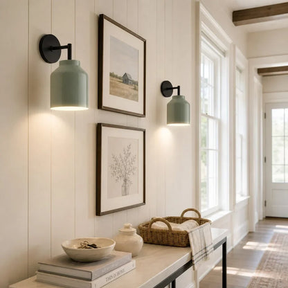 Metalen Wandlamp Minimalistisch Mat Afwerking Scandinavische Stijl Sfeerlicht voor Slaapkamer Gang Woonkamer Interieur