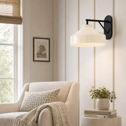 Metalen Wandlamp Minimalistisch Mat Afwerking Scandinavische Stijl Sfeerlicht voor Slaapkamer Gang Woonkamer Interieur