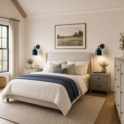 Metalen Wandlamp Minimalistisch Mat Afwerking Scandinavische Stijl Sfeerlicht voor Slaapkamer Gang Woonkamer Interieur