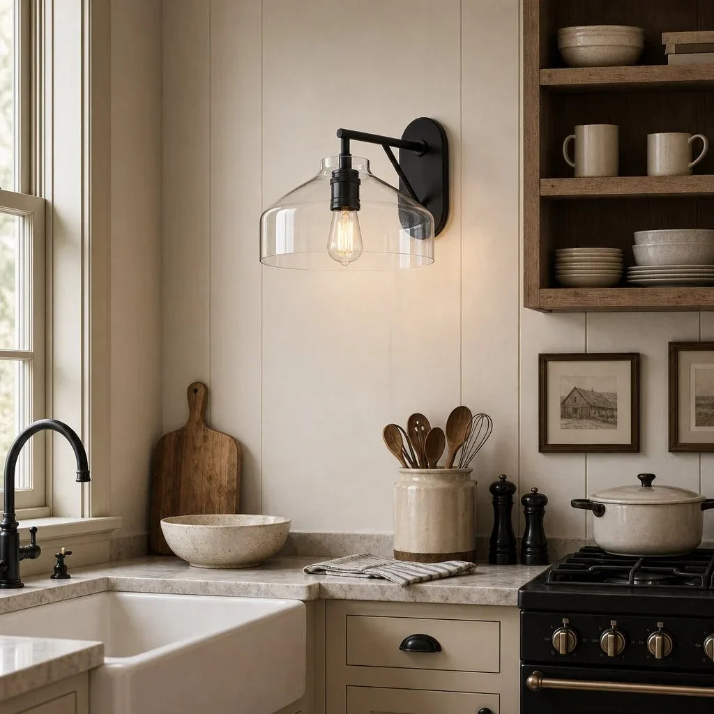 Metalen Wandlamp Minimalistisch Mat Afwerking Scandinavische Stijl Sfeerlicht voor Slaapkamer Gang Woonkamer Interieur