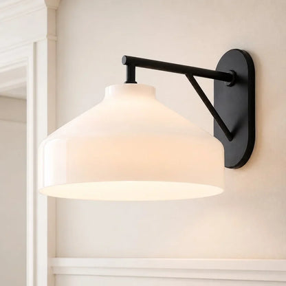 Metalen Wandlamp Minimalistisch Mat Afwerking Scandinavische Stijl Sfeerlicht voor Slaapkamer Gang Woonkamer Interieur