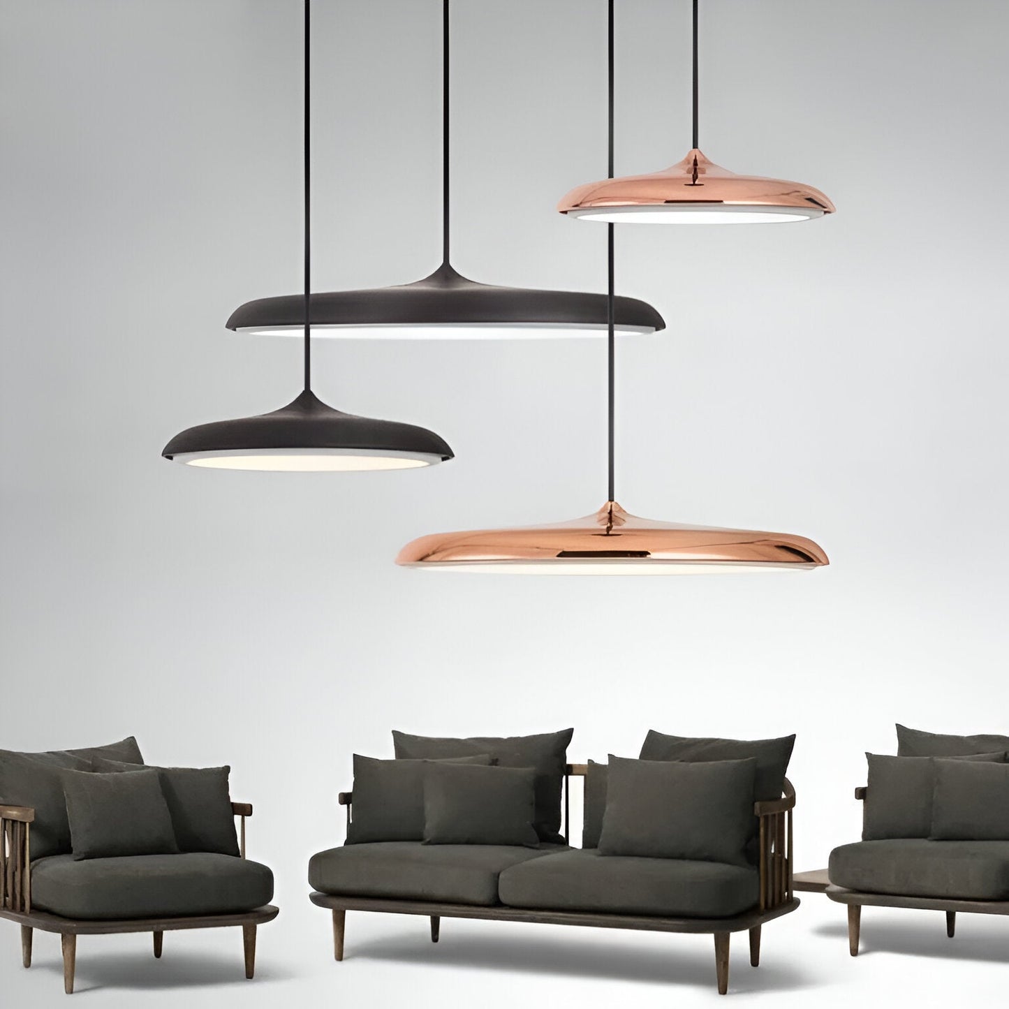 Hanglamp Schotel Design LED 4000K Nordic Modern Ø25 Ø40