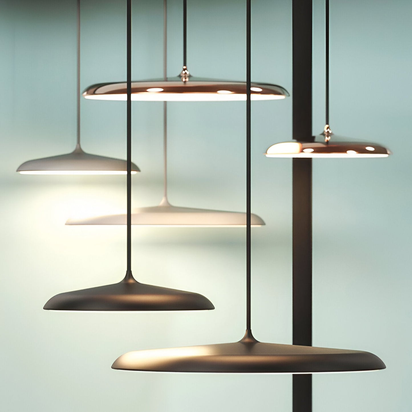 Hanglamp Schotel Design LED 4000K Nordic Modern Ø25 Ø40