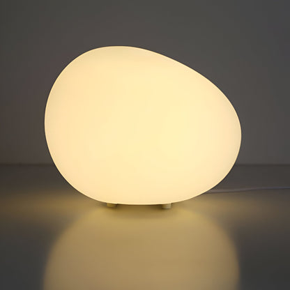 Steen Tafellamp LED 3-Kleuren PE Sfeerlamp 22cm Woonkamer Slaapkamer Scandinavisch Organisch Nachtlamp Dimbaar