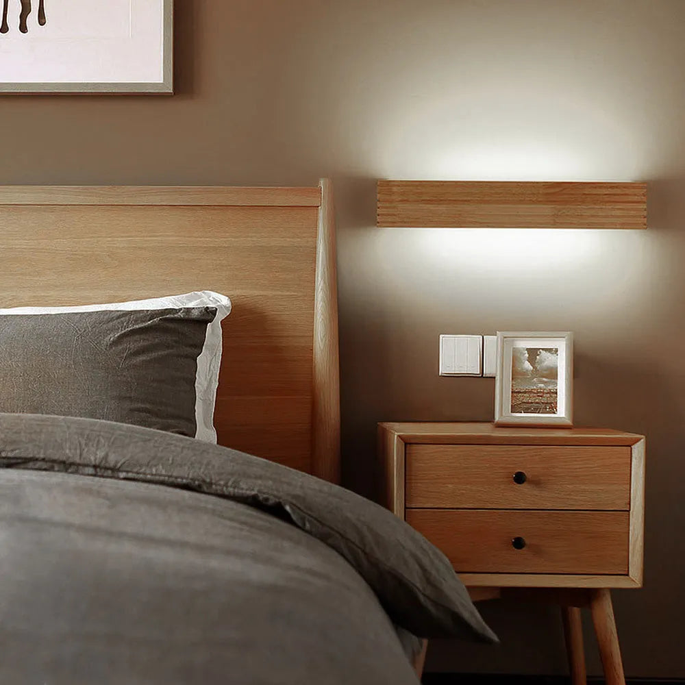 Wandlamp Hout Acryl Scandinavisch LED E27 Slaapkamer Leeshoek Gang Woonkamer Bedlamp Nordic
