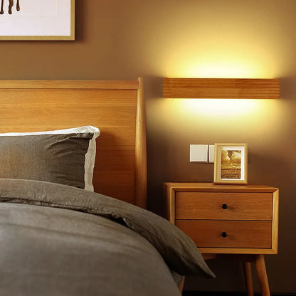 Wandlamp Hout Acryl Scandinavisch LED E27 Slaapkamer Leeshoek Gang Woonkamer Bedlamp Nordic