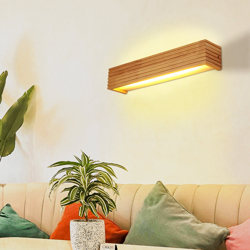 Wandlamp Hout Acryl Scandinavisch LED E27 Slaapkamer Leeshoek Gang Woonkamer Bedlamp Nordic