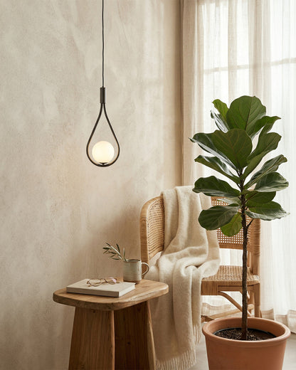 Nordic Drop Hanglamp Minimalistische Druppelvorm Glas Moderne Verlichting voor Eetkamer & Keukeneiland