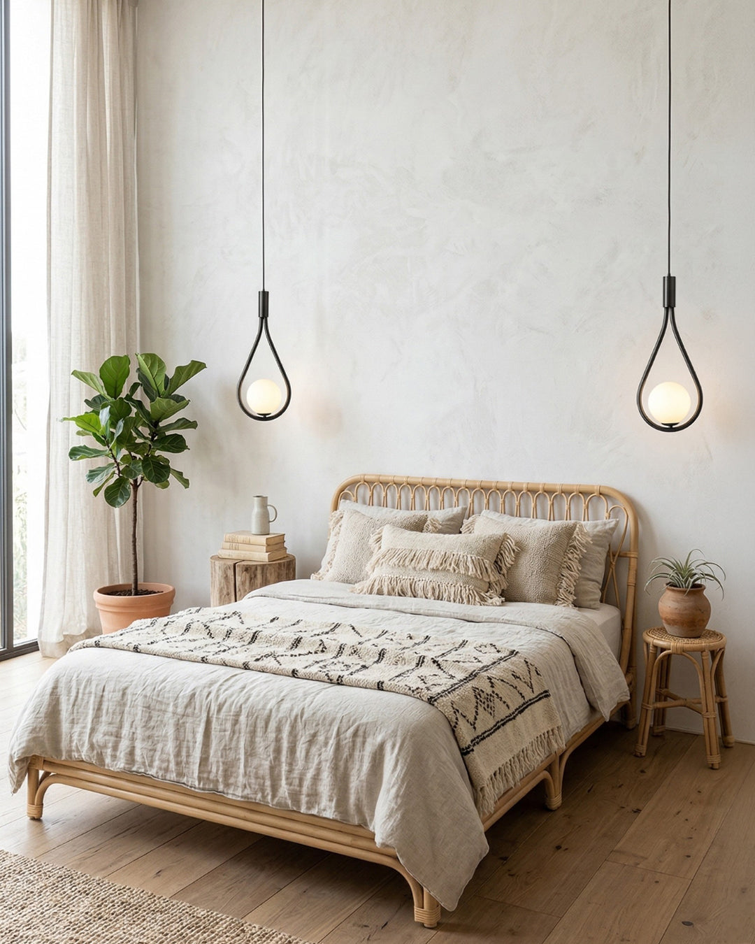 Nordic Drop Hanglamp Minimalistische Druppelvorm Glas Moderne Verlichting voor Eetkamer & Keukeneiland