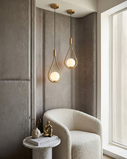 Nordic Drop Hanglamp Minimalistische Druppelvorm Glas Moderne Verlichting voor Eetkamer & Keukeneiland