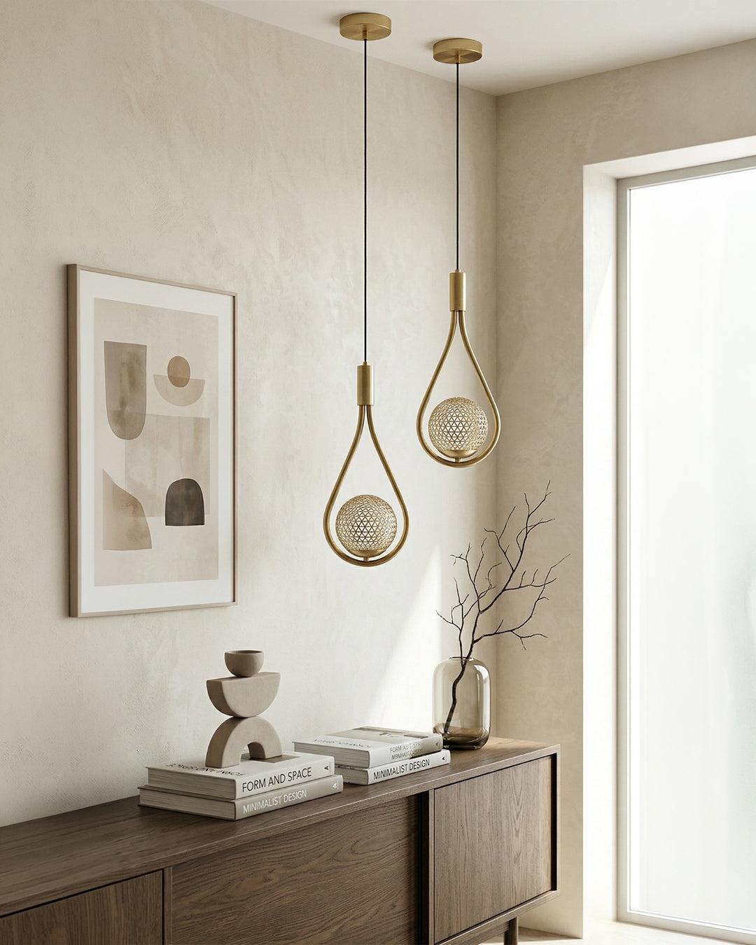Nordic Drop Hanglamp Minimalistische Druppelvorm Glas Moderne Verlichting voor Eetkamer & Keukeneiland