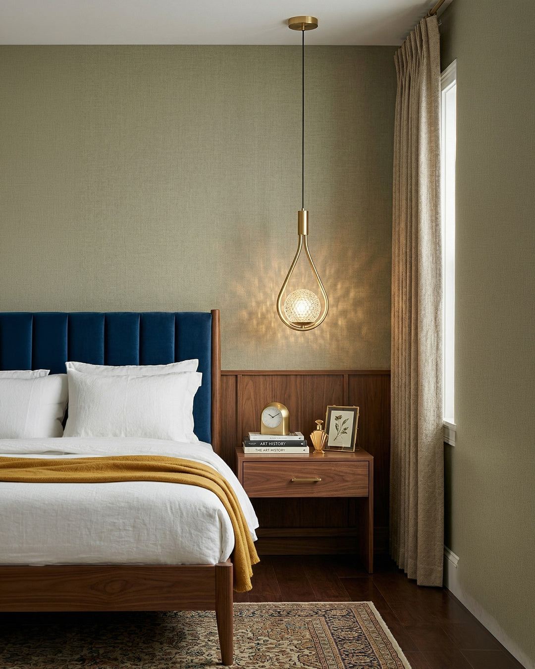 Nordic Drop Hanglamp Minimalistische Druppelvorm Glas Moderne Verlichting voor Eetkamer & Keukeneiland