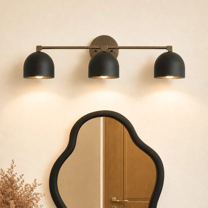 Metalen Wandlamp met Bolvormige Kap – Scandinavische Sfeerlamp voor Badkamer Slaapkamer Woonkamer – Moderne Wandverlichting Zwart Goud Messing