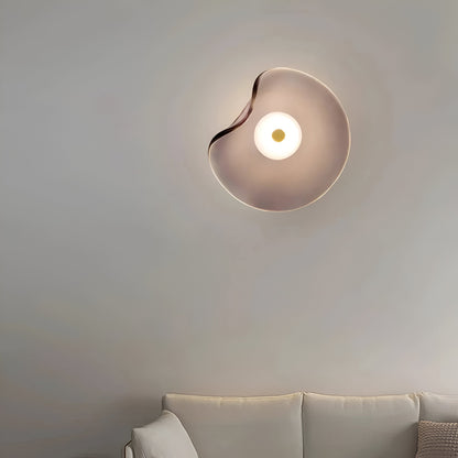 Wandlamp Gebogen Glas LED Sculpturaal Nordisch Goud Zwart 25cm Woonkamer Slaapkamer