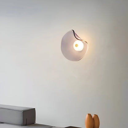 Wandlamp Gebogen Glas LED Sculpturaal Nordisch Goud Zwart 25cm Woonkamer Slaapkamer