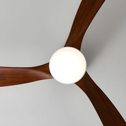 Plafondventilator met led verlichting en houten bladen – Scandinavisch design