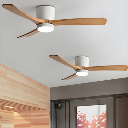 Plafondventilator met led verlichting en houten bladen – Scandinavisch design