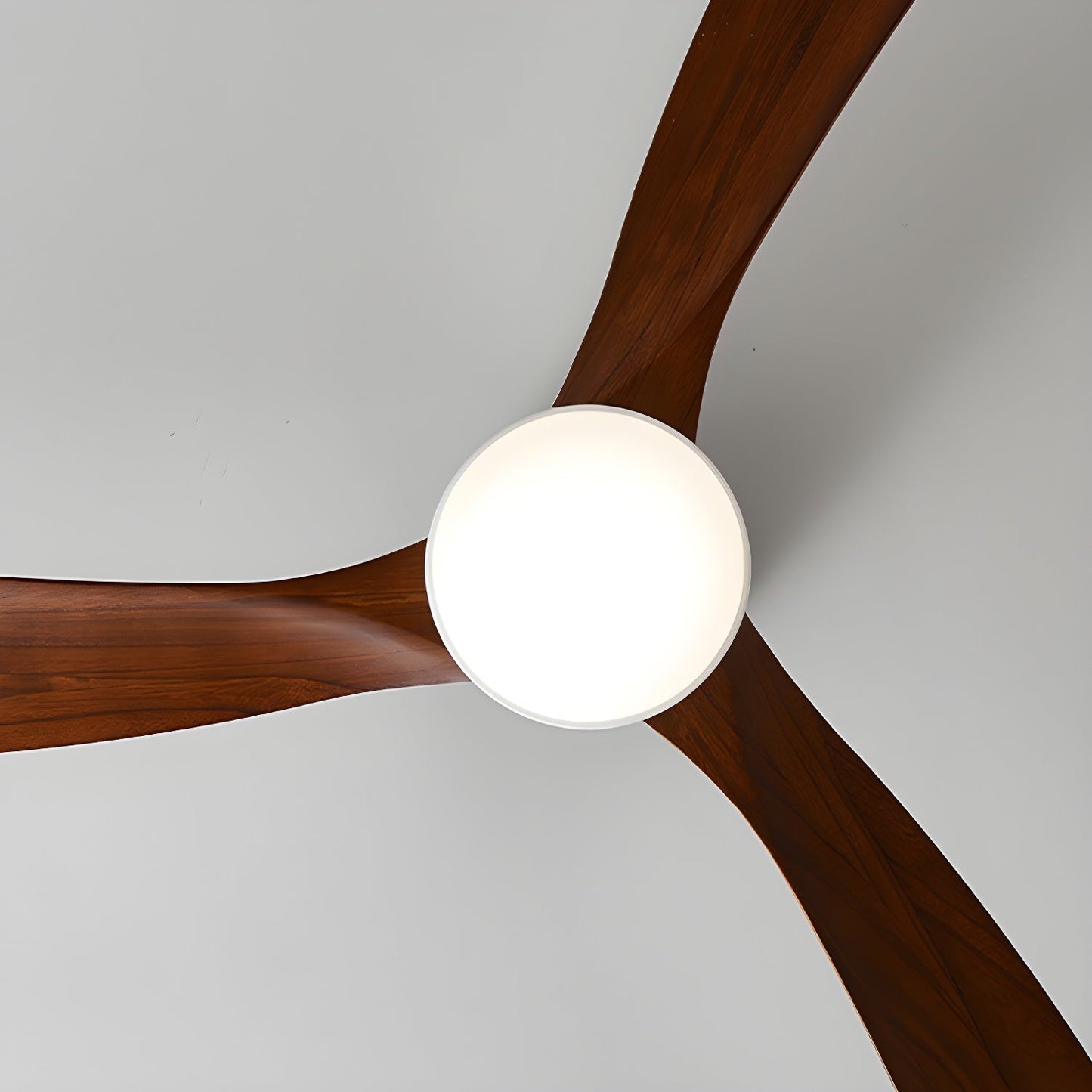 Plafondventilator met verlichting Scandinavisch houtdesign 106/122/132 cm dimbaar met afstandsbediening plafondventilator met LED-lamp houten bladen woonkamer slaapkamer eetkamer