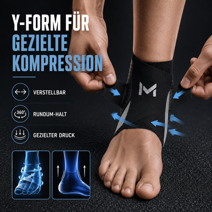 Verstelbare Enkelbrace voor Sport en Herstel – Flexibele Ondersteuning met Compressie