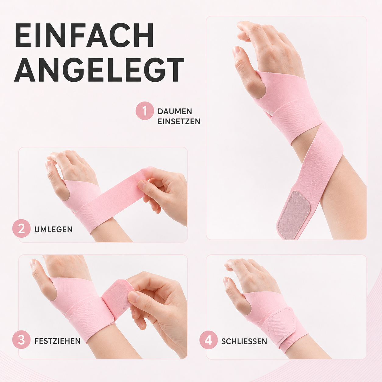 Polsbrace Ultralight — Ademende Nylon Handsteun met Verstelbare Sluiting voor Training en Dagelijks Gebruik