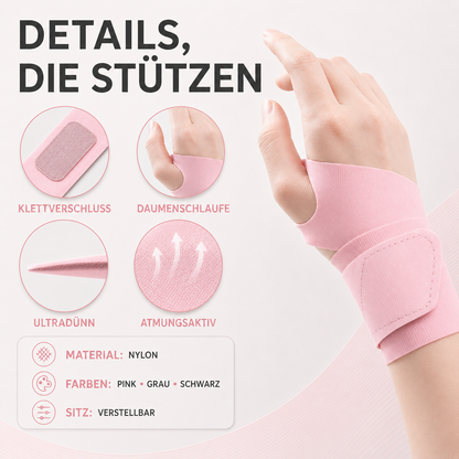 Polsbrace Ultralight — Ademende Nylon Handsteun met Verstelbare Sluiting voor Training en Dagelijks Gebruik