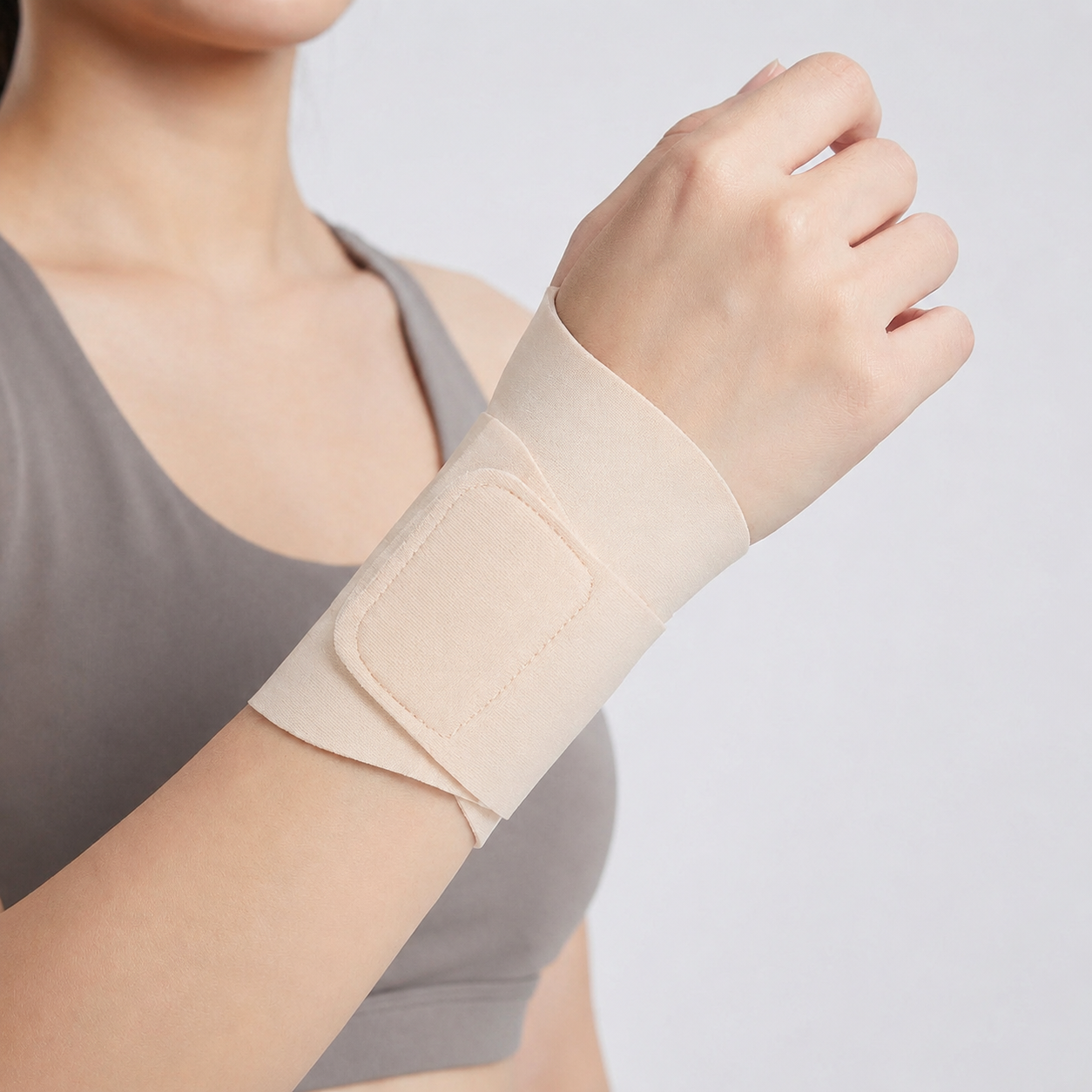 Polsbrace Ultralight — Ademende Nylon Handsteun met Verstelbare Sluiting voor Training en Dagelijks Gebruik