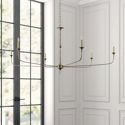 Kaarslamp Kroonluchter Messing Metaal Goud Zwart Wit Nikkel Woonkamer Eetkamer 5 6 Armen Hanglamp Vintage Kaarsenkroonluchter